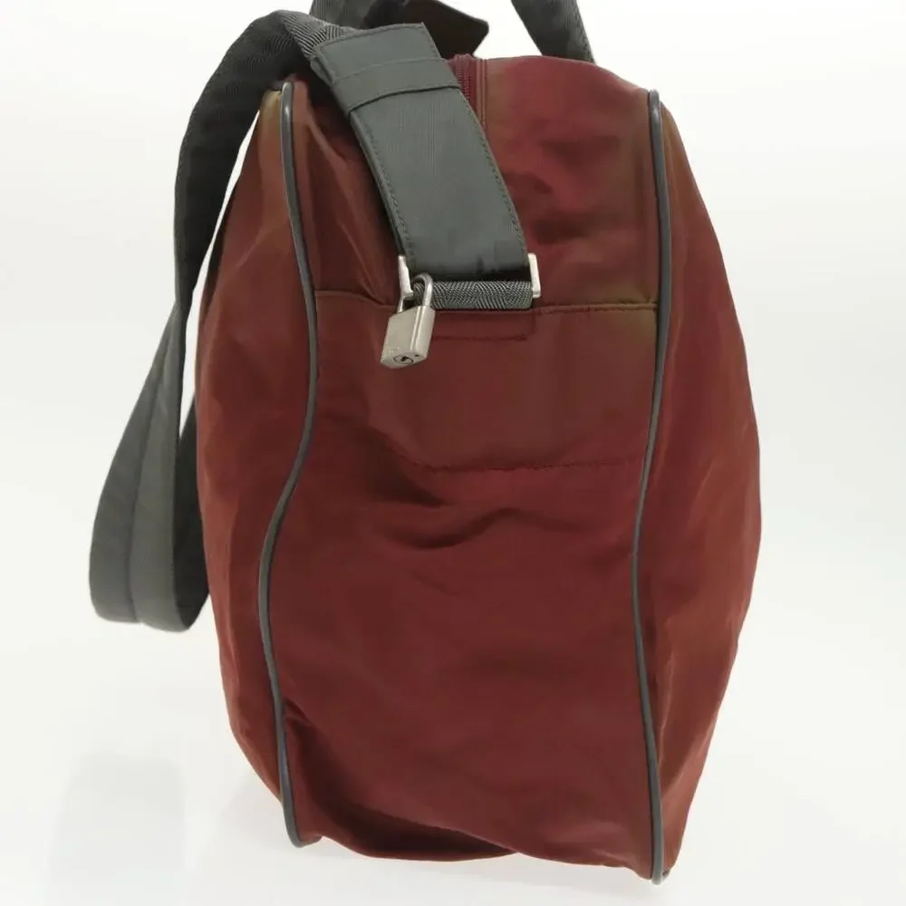 PRADA Sports Boston Bag Nylon Red